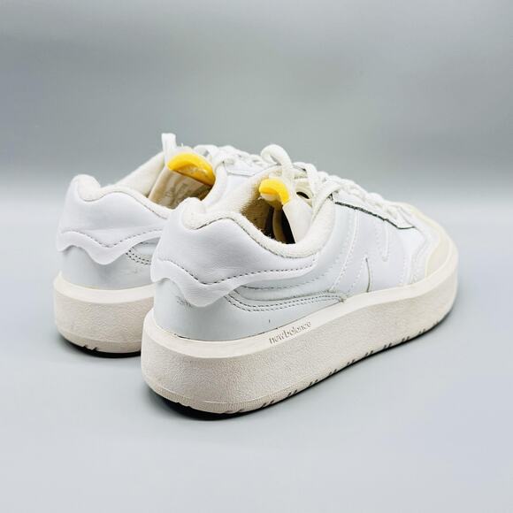 New Balance Shoes Mens 6 White Leather Platform Low Top Lace Up Casual Sneakers main image 8